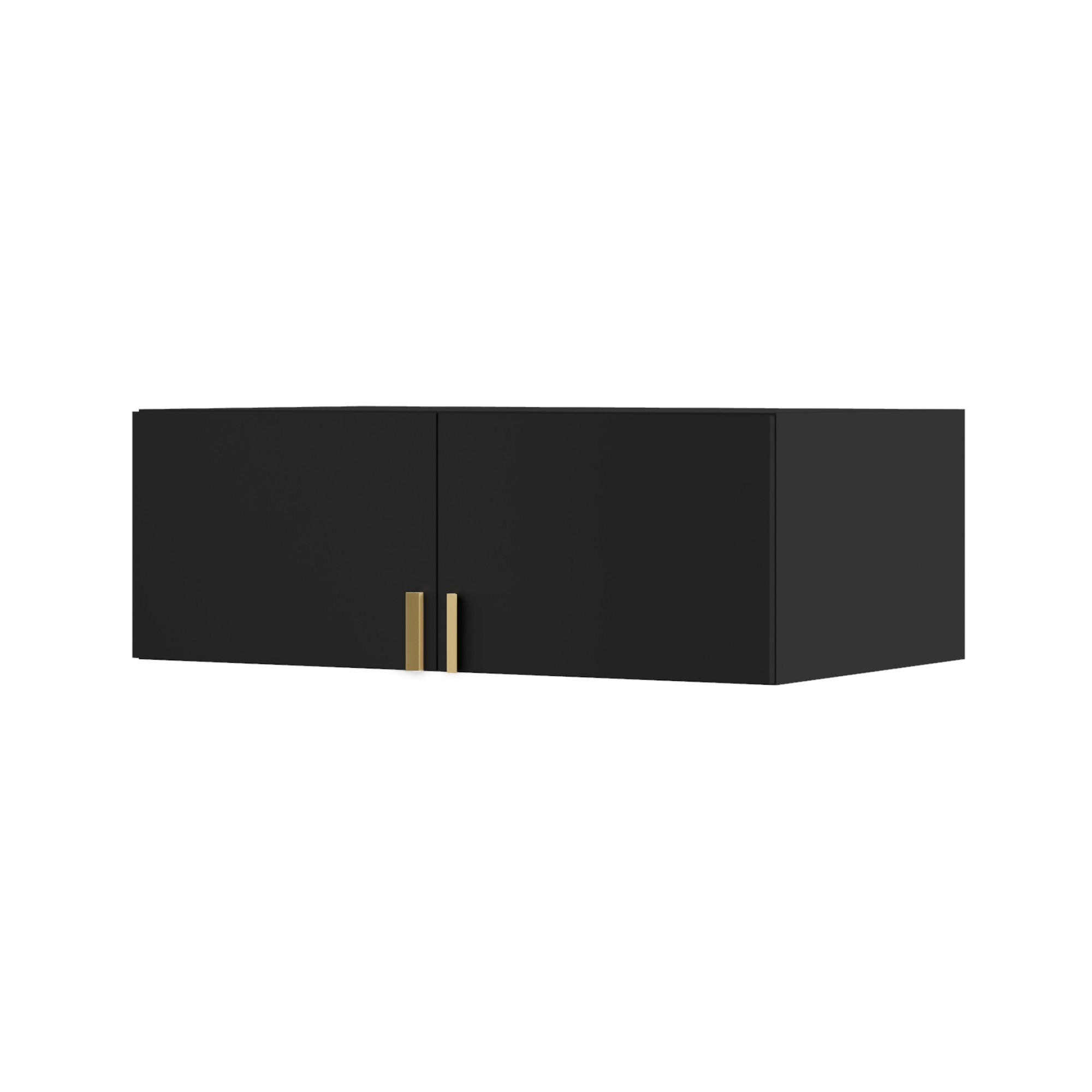 mzm24 Aufsatz Schwarz 100x35x60 cm