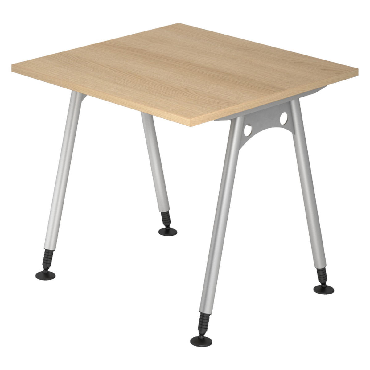 SCHREIBTISCH Serie-A 80/80/74 cm in Eichefarben - Eichefarben, Holzwerkstoff (80/80/74cm) - bümö