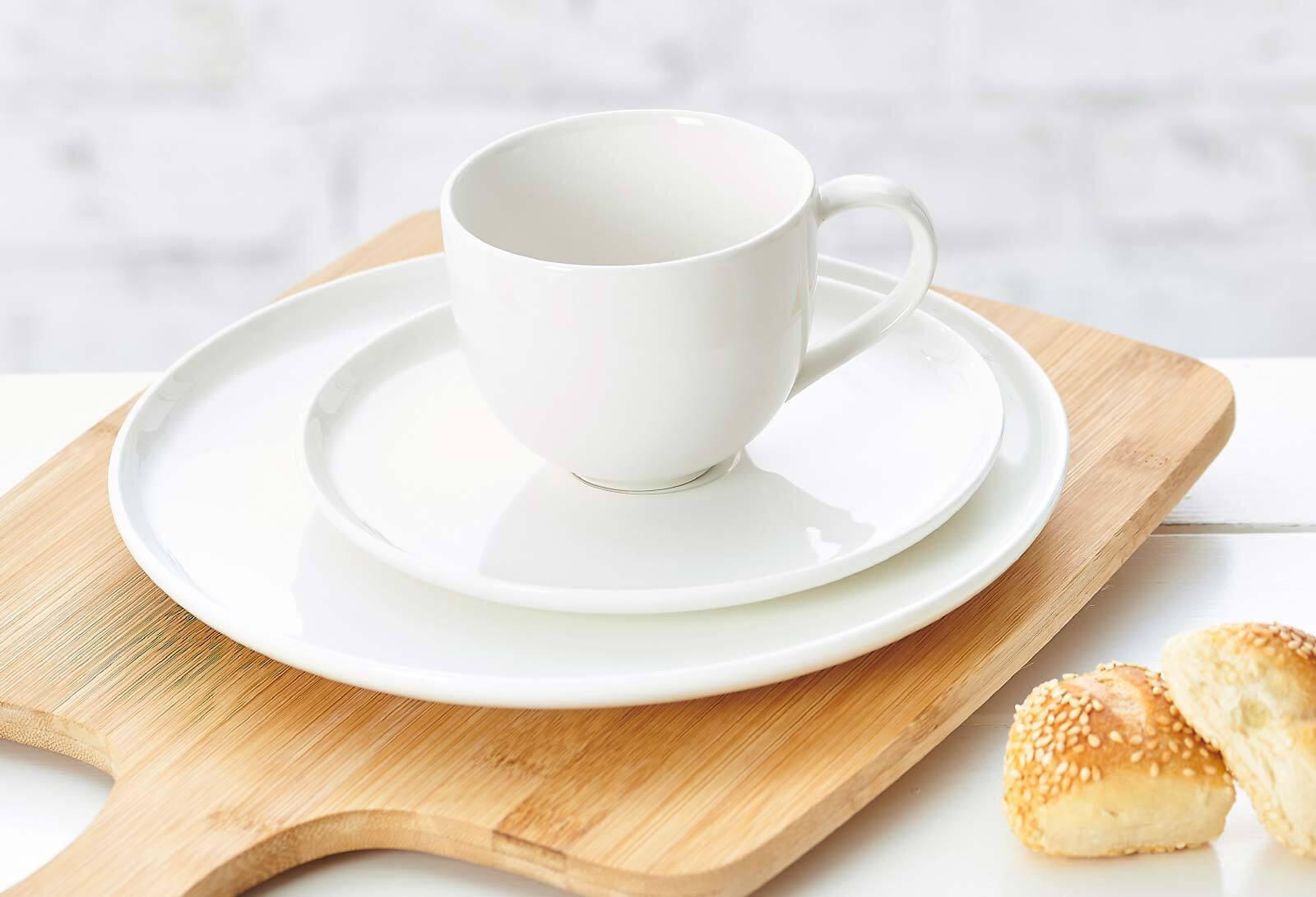 KAFFEESERVICE Skagen weiß 18er Set - Weiß, Keramik (27/27/38cm) - Ritzenhoff Breker
