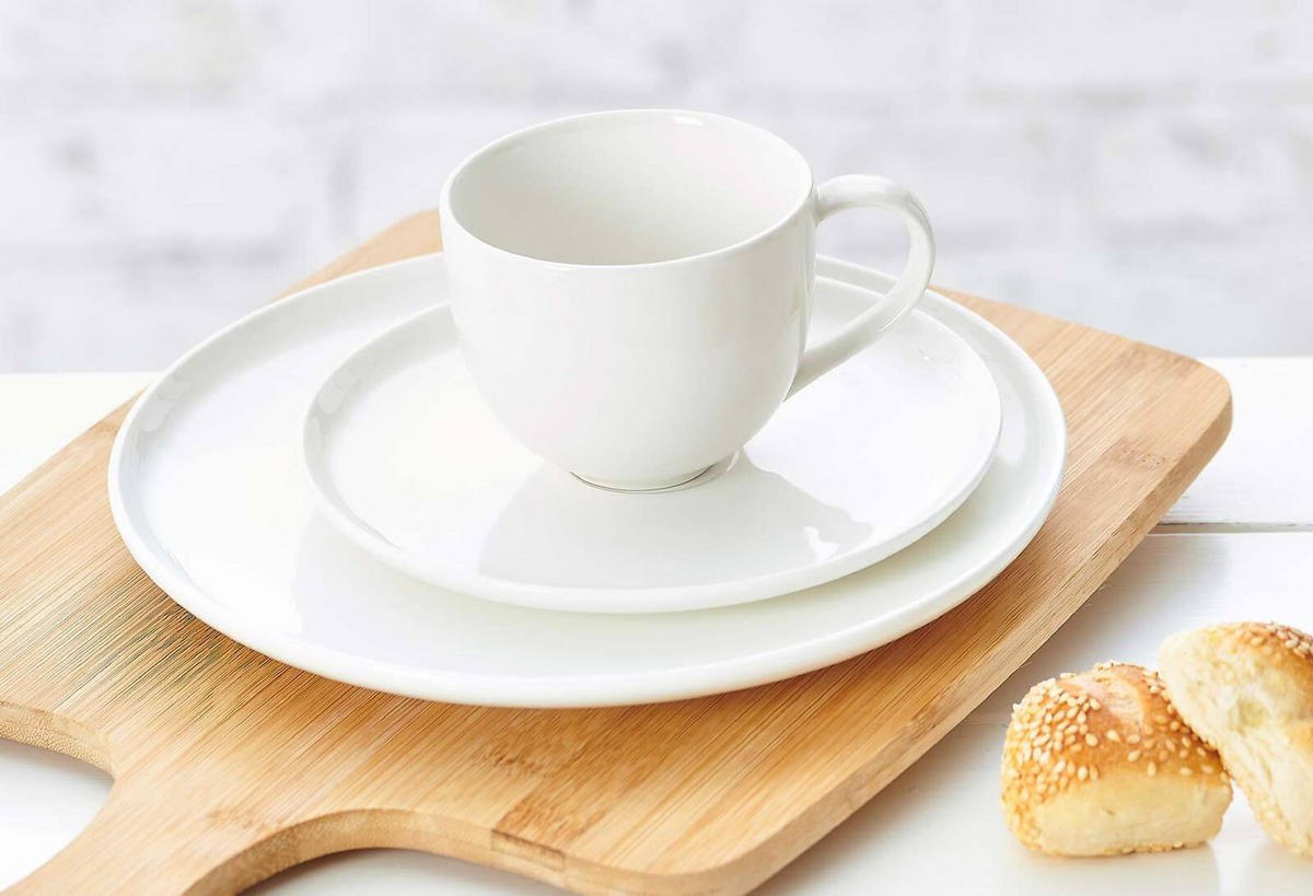 KAFFEESERVICE Skagen weiß 18er Set - Weiß, Keramik (27/27/38cm) - Ritzenhoff Breker