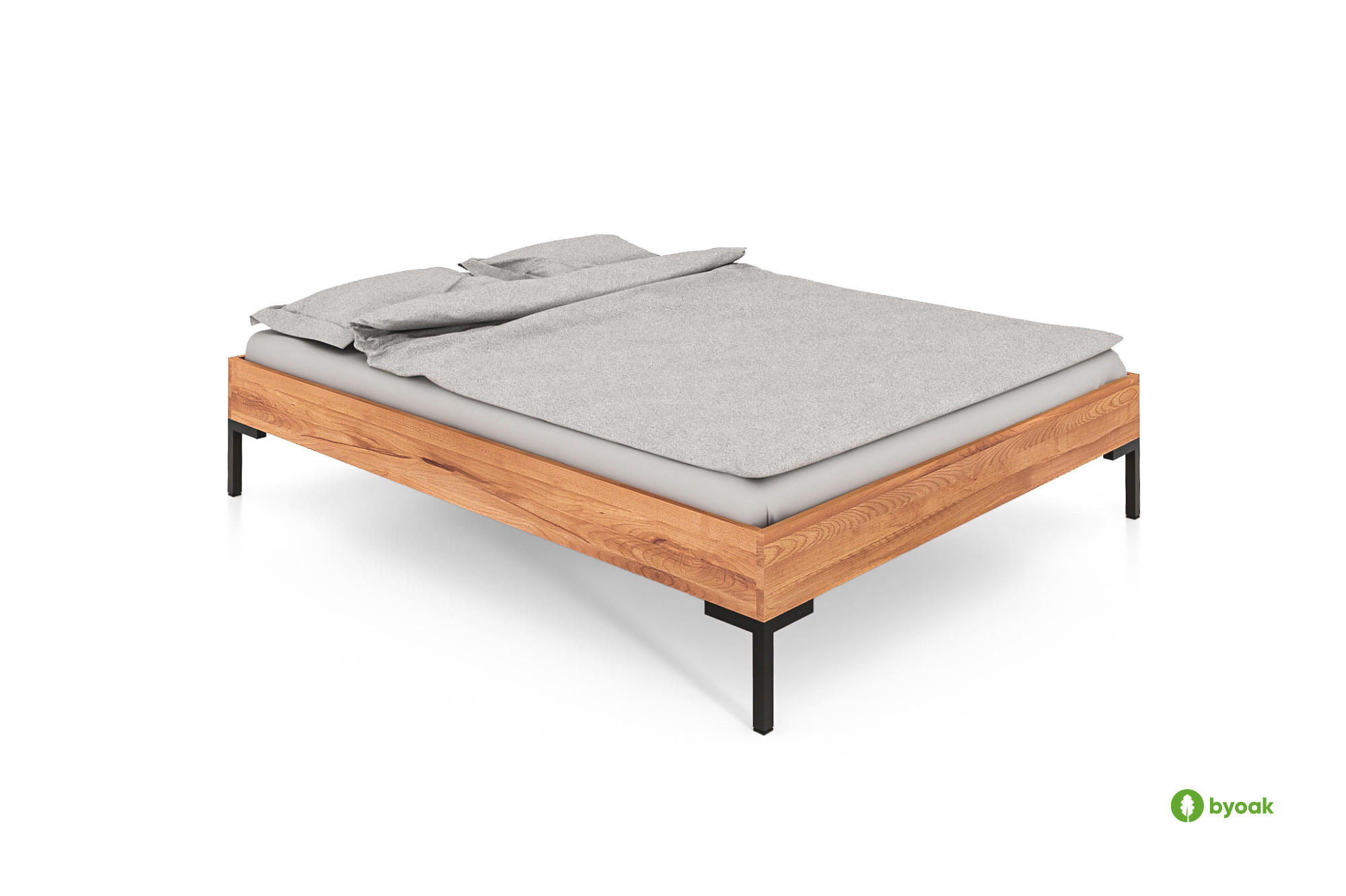 BETTGESTELL LEON 140x190 Kernbuche - Kernbuche, Holz (140/190cm) - byoak