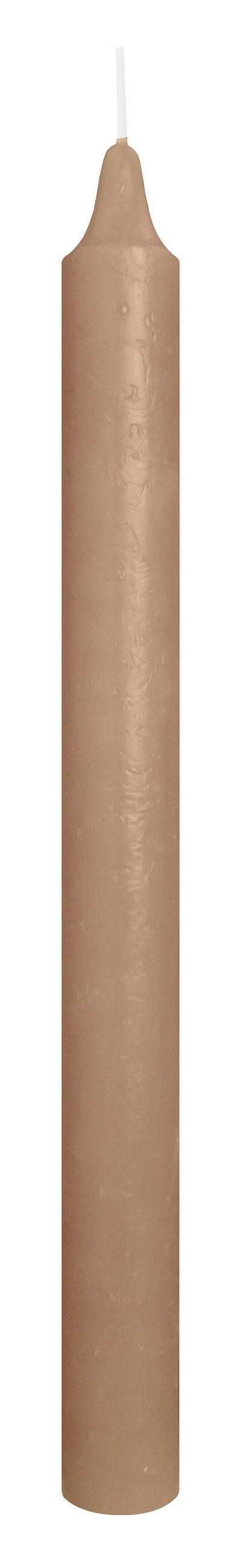 MARBLE Leuchterkerzen durchgefärbt Cashmere 250 x 22 mm, 20er Set - Beige, Paraffin (2.2/25/25cm) - Wiedemann Kerzen