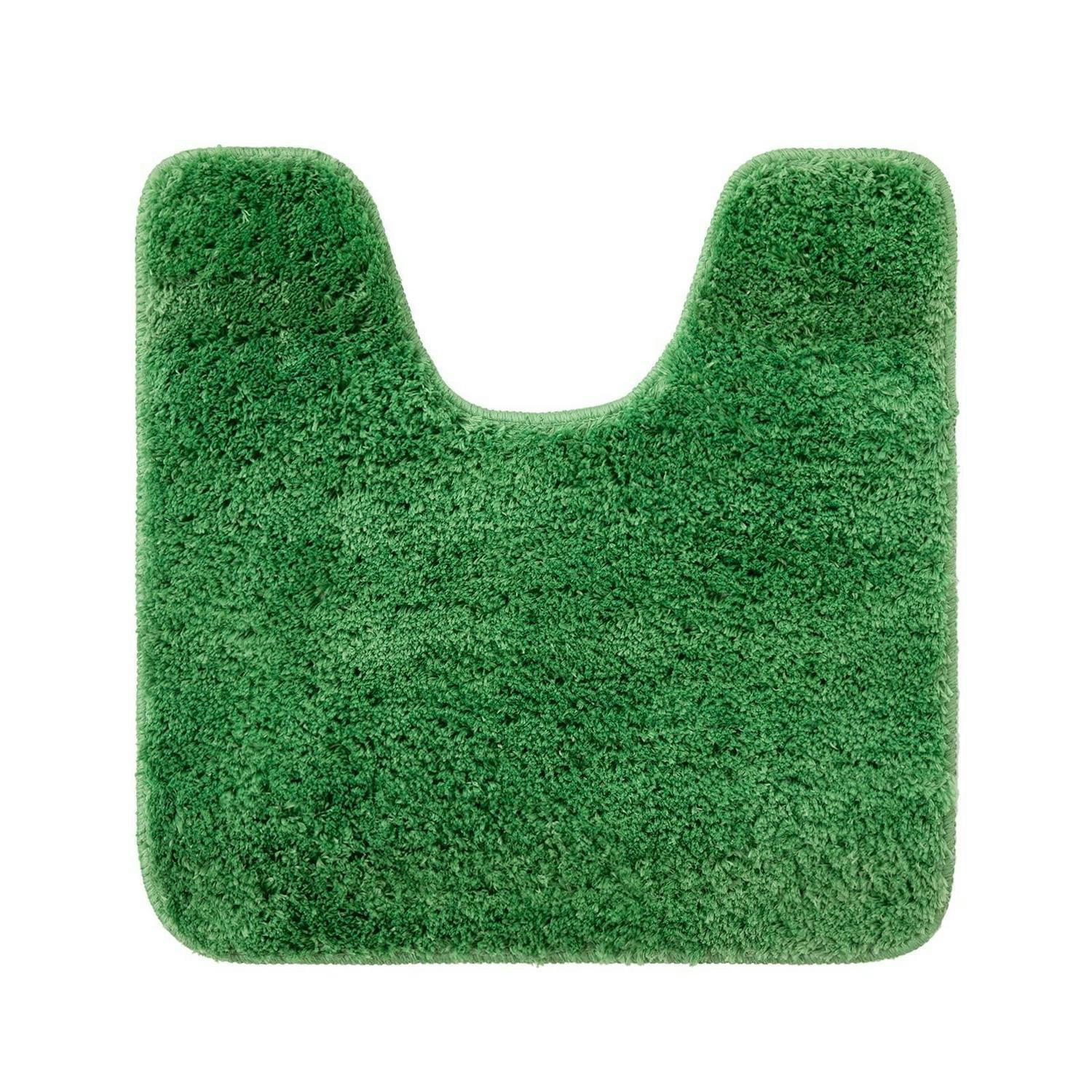 WC Vorleger U-Form Grasgrün 45 x 45 cm - Grün, Textil (45/45cm)