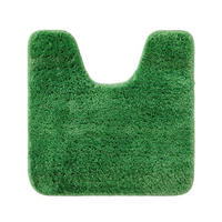 WC Vorleger U-Form Grasgrün 50 x 50 cm - Grün, Textil (50/50cm)