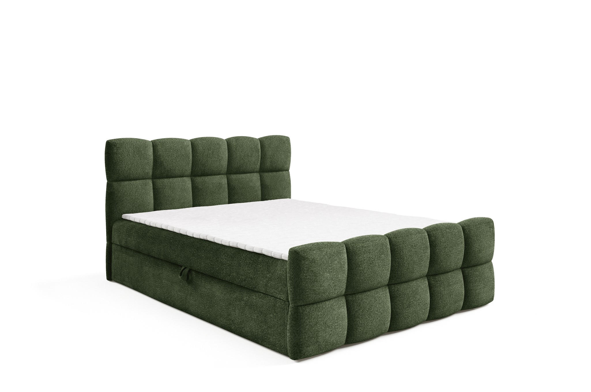 BOXBETT Satine Premium - Grün, Holzwerkstoff/Textil (120/220cm) - Fun Möbel