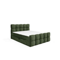 BOXBETT Satine Premium - Grün, Holzwerkstoff/Textil (120/220cm) - Fun Möbel