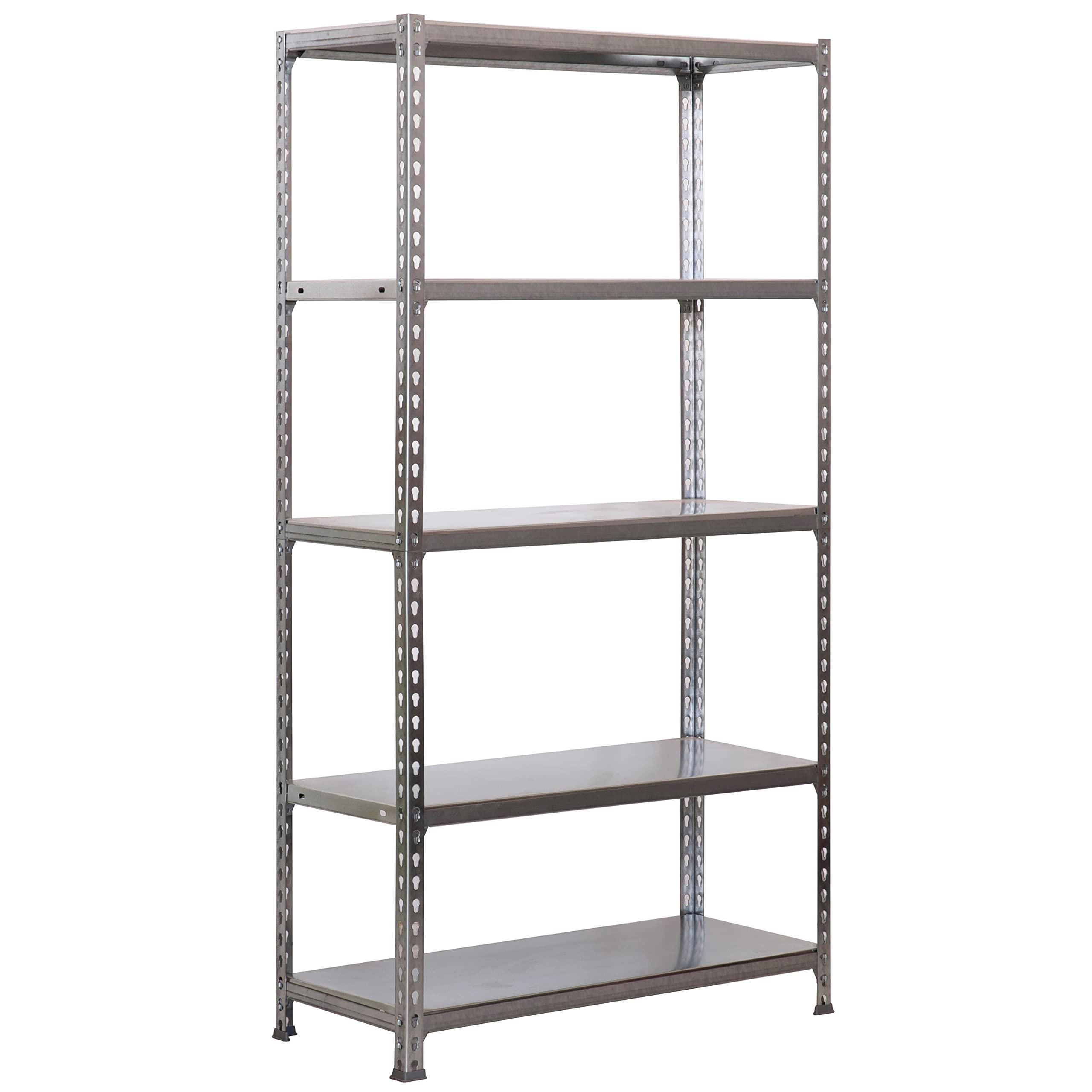 SCHWERLASTREGAL Big Metal Shark HxBxT 200 x 100 x 50 cm Fachlast 180 kg Grau - Grau, Metall (100/200/50cm) - PROREGAL