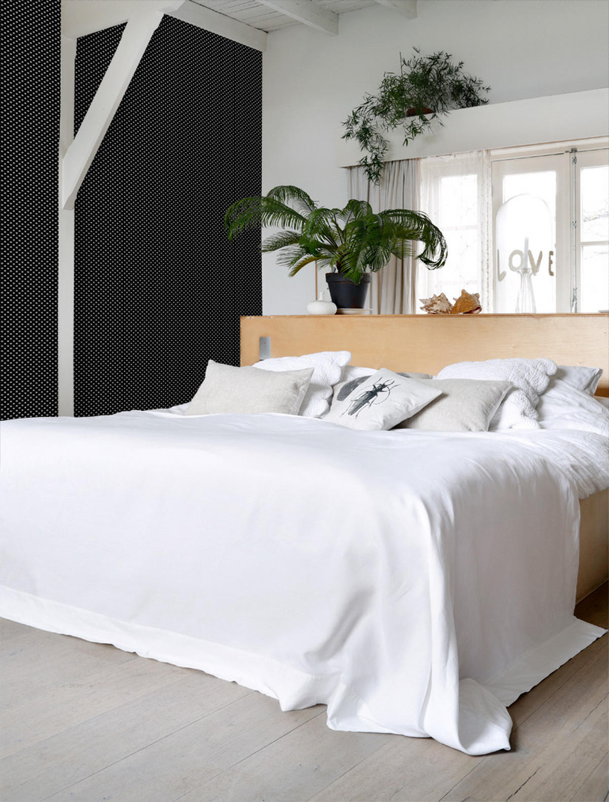 TAPETE Punkte 53 cm x 10.05 m - Schwarz, Papier (53/1000cm) - ESTAhome