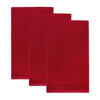 GÄSTETUCH PEARL 3ER PACK - Rot, Textil (30/50cm) - Möve for Frottana