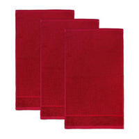 GÄSTETUCH PEARL 3ER PACK - Rot, Textil (30/50cm) - Möve for Frottana