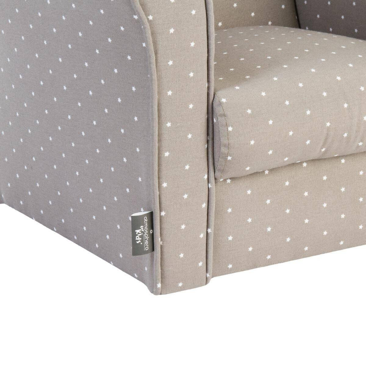 KINDERSESSEL Baumwolle - Beige, Naturmaterialien (39/44/50cm)