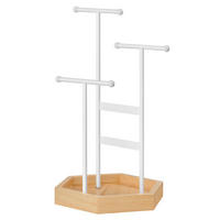 SCHMUCKSTÄNDER - H36 cm - Weiß, Metall (18/36/20.5cm) - Calicosy