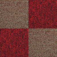 TEPPICHFLIESEN 50 x 50cm Sand & Fieberrot 10m² - Anthrazit, Textil (50/50/1cm) - Monstershop
