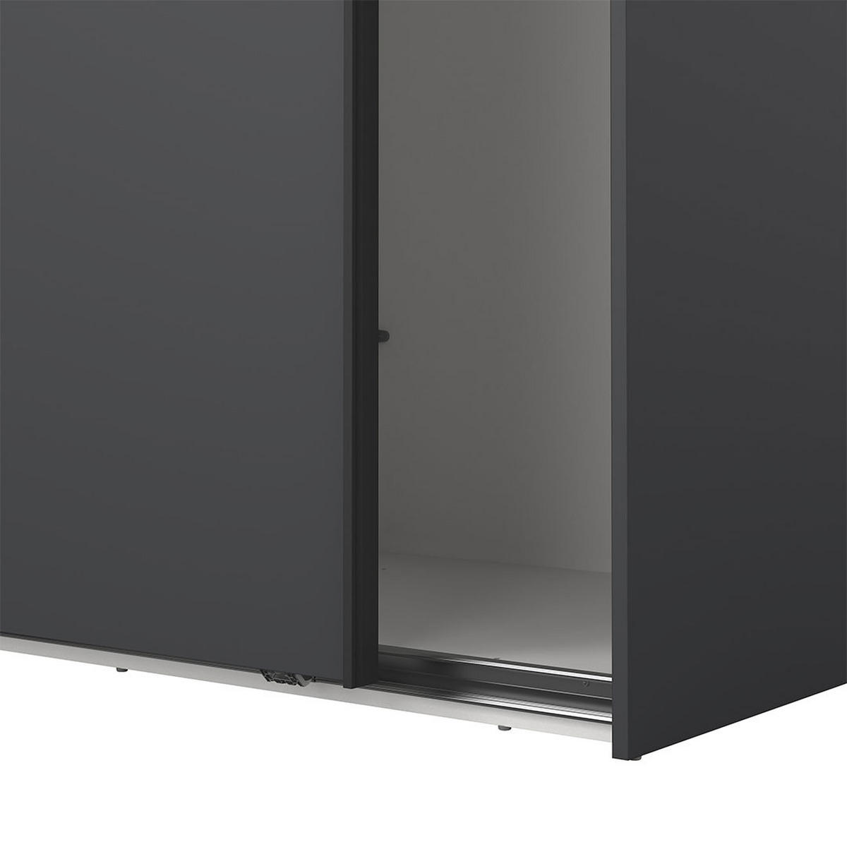 SCHIEBETÜRENSCHRANK, Como, Grau, Holzwerkstoff, 244 x 67 x 221 cm - Grau, Holzwerkstoff (244/221/67cm) - ebuy24