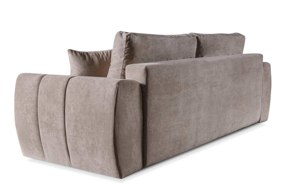 SOFA Futu Dunkelbraun, mit Schlaffunktion - Dunkelbraun, Holzwerkstoff (263/93/105cm) - Bettso