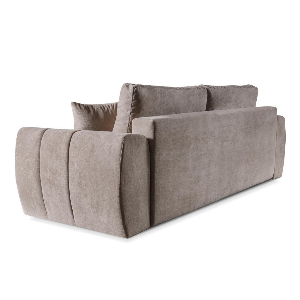 Thumbnail - Bettso Sofa, Dunkelbraun, Holzwerkstoff, 263x93x105 cm, Wohnzimmer, Sofas & Couches, Schlafsofas