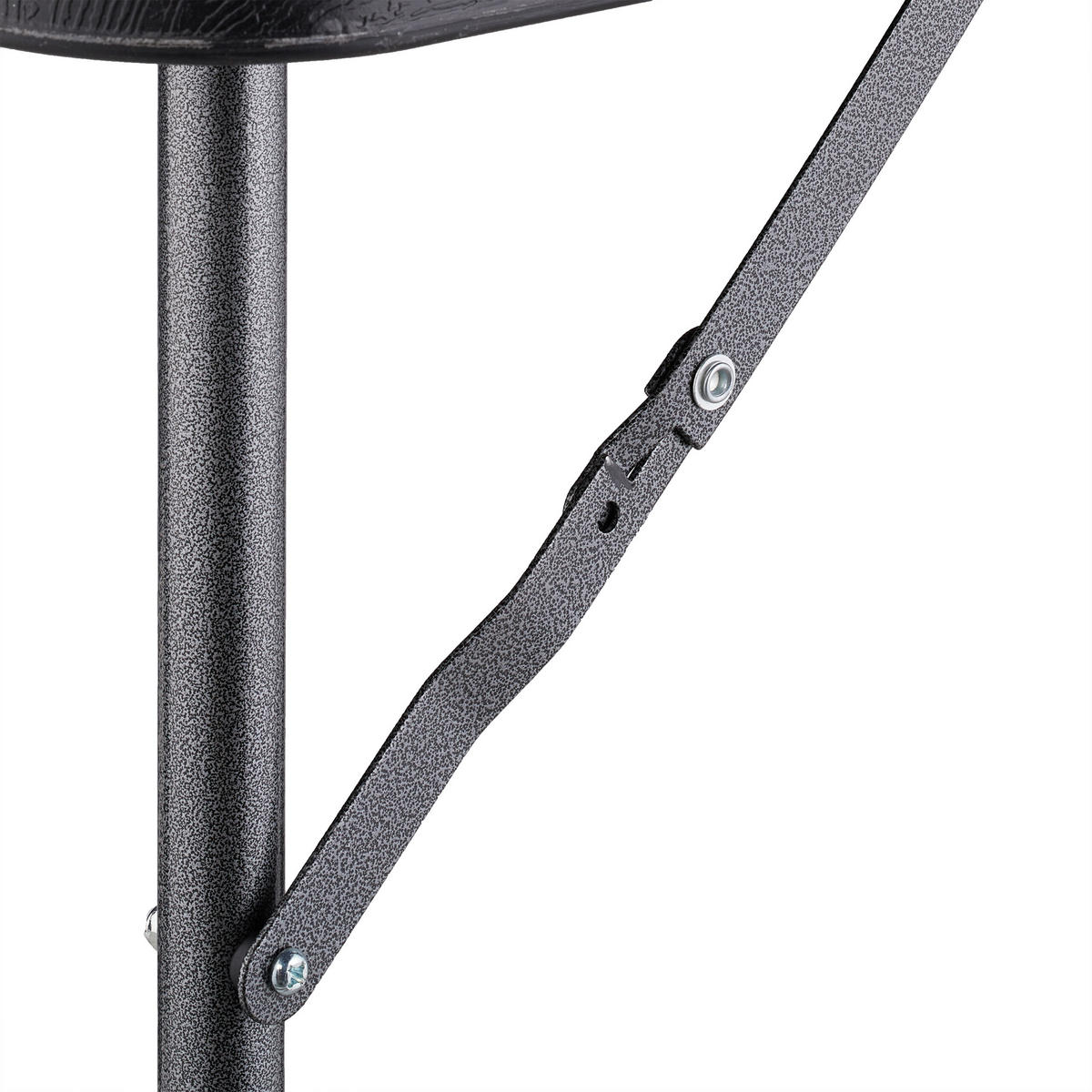 GARTENTISCH - Schwarz, Kunststoff/Metall (60/118/74cm) - Relaxdays