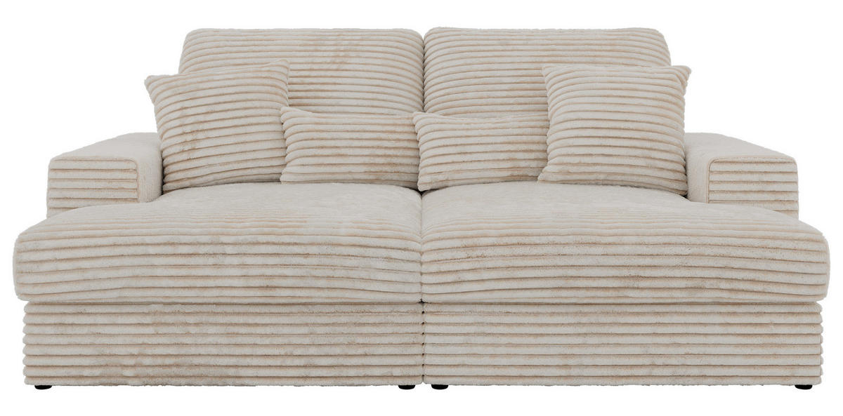 TROJMIESTNA POHOVKA ANERA - Béžová Manšester - čierna/krémová, textil/plast (248/107/163cm) - MKS