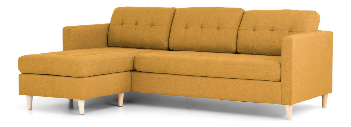 ECKSOFA gelb - Gelb, Textil (151/219cm) - ebuy24