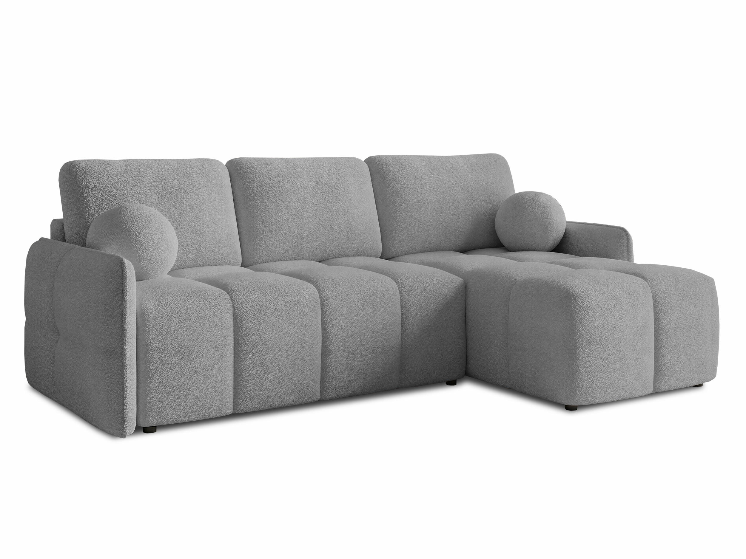 ECKSOFA Nubo - Schwarz/Grau, Holz/Kunststoff (218/150cm) - Sofnet