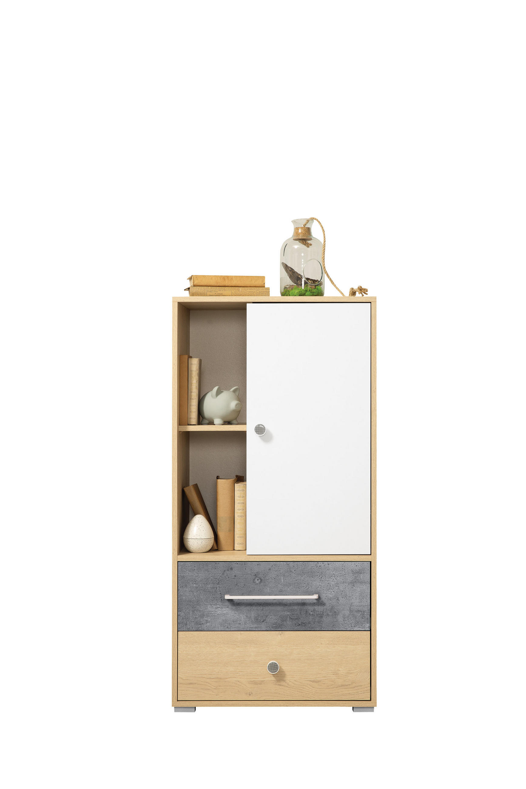 Masseno Bücherregal Eiche 60x122x40 cm