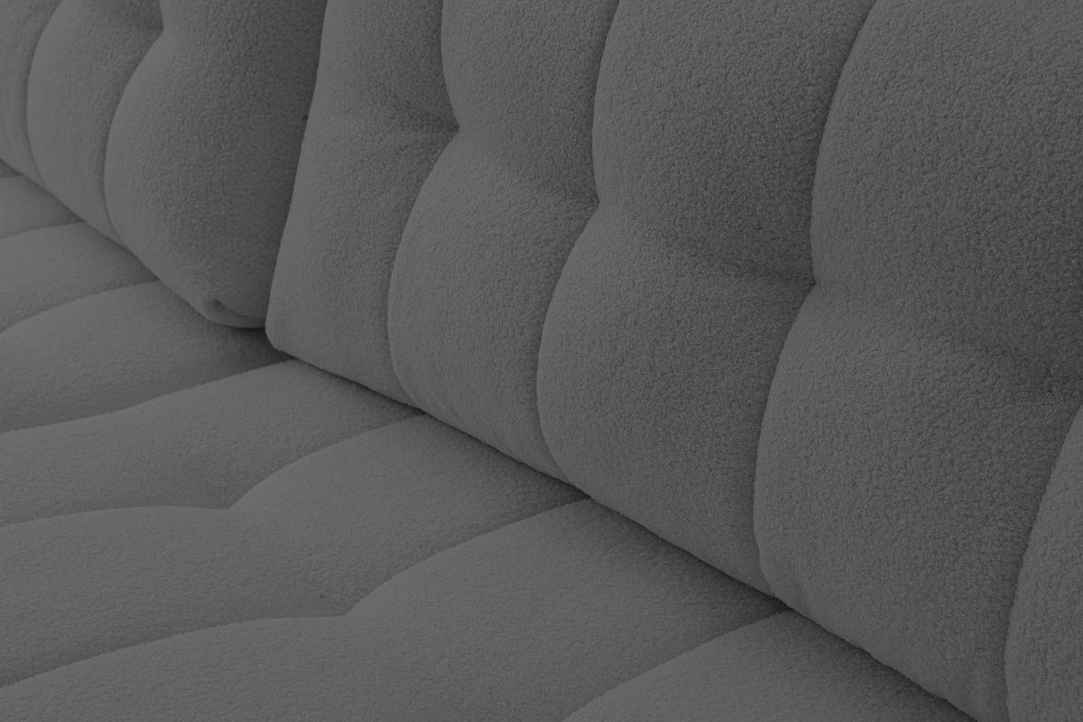 ECKSOFA Palermo mit Schlaffunktion und Bettkasten - Dunkelgrau, Holz/Holzwerkstoff (245/143cm) - Ravio