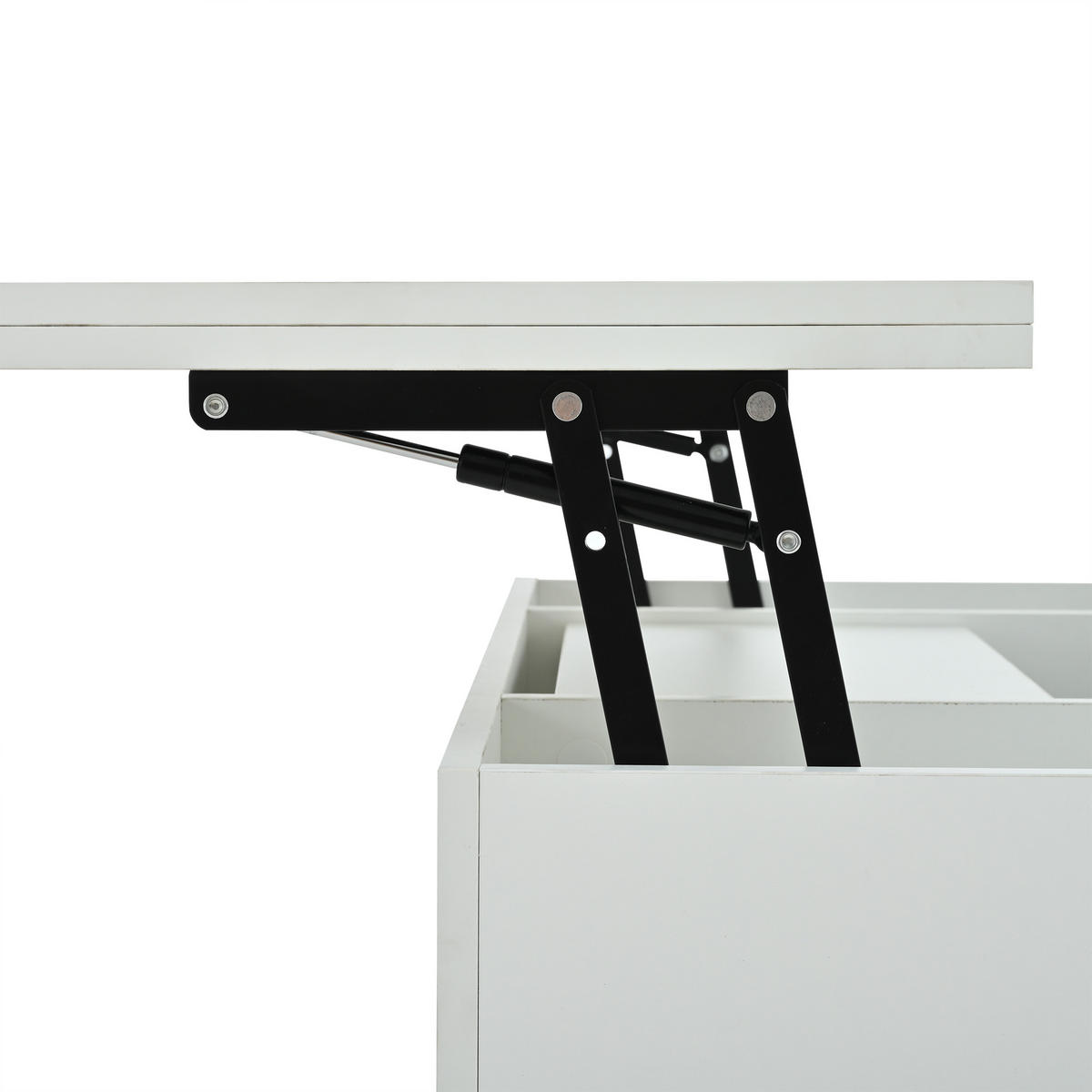 COUCHTISCH Weiß - Weiß, Holzwerkstoff (100/50/51.5cm)