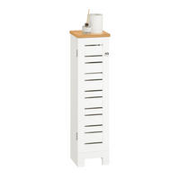 TOILETTENROLLENHALTER Weiß - Weiß, Holzwerkstoff (20/75/18cm) - SoBuy