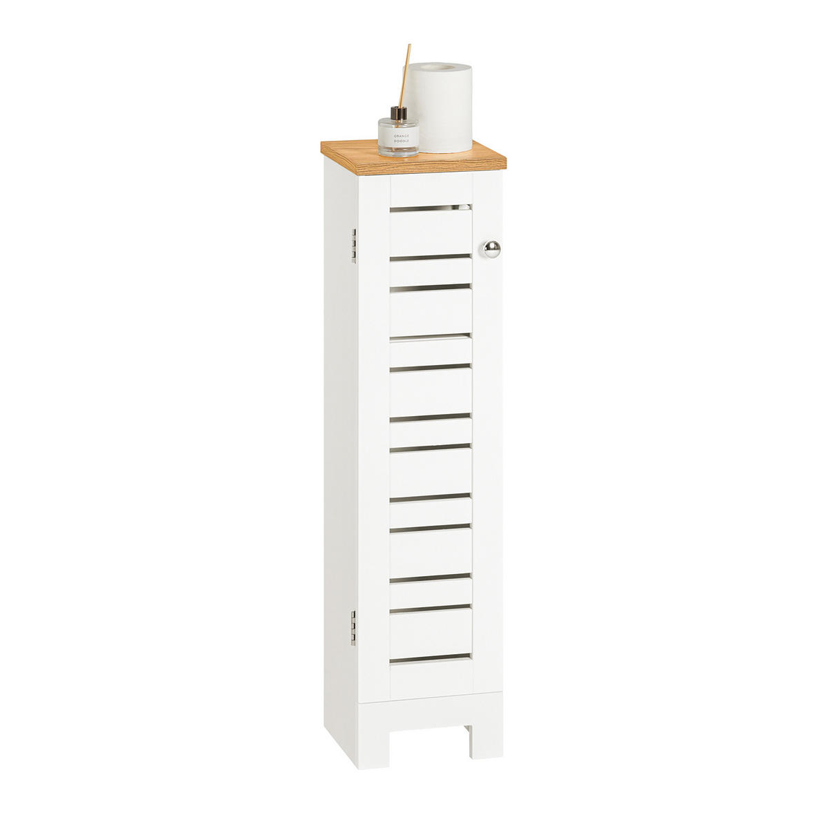 TOILETTENROLLENHALTER Weiß - Weiß, Holzwerkstoff (20/75/18cm) - SoBuy