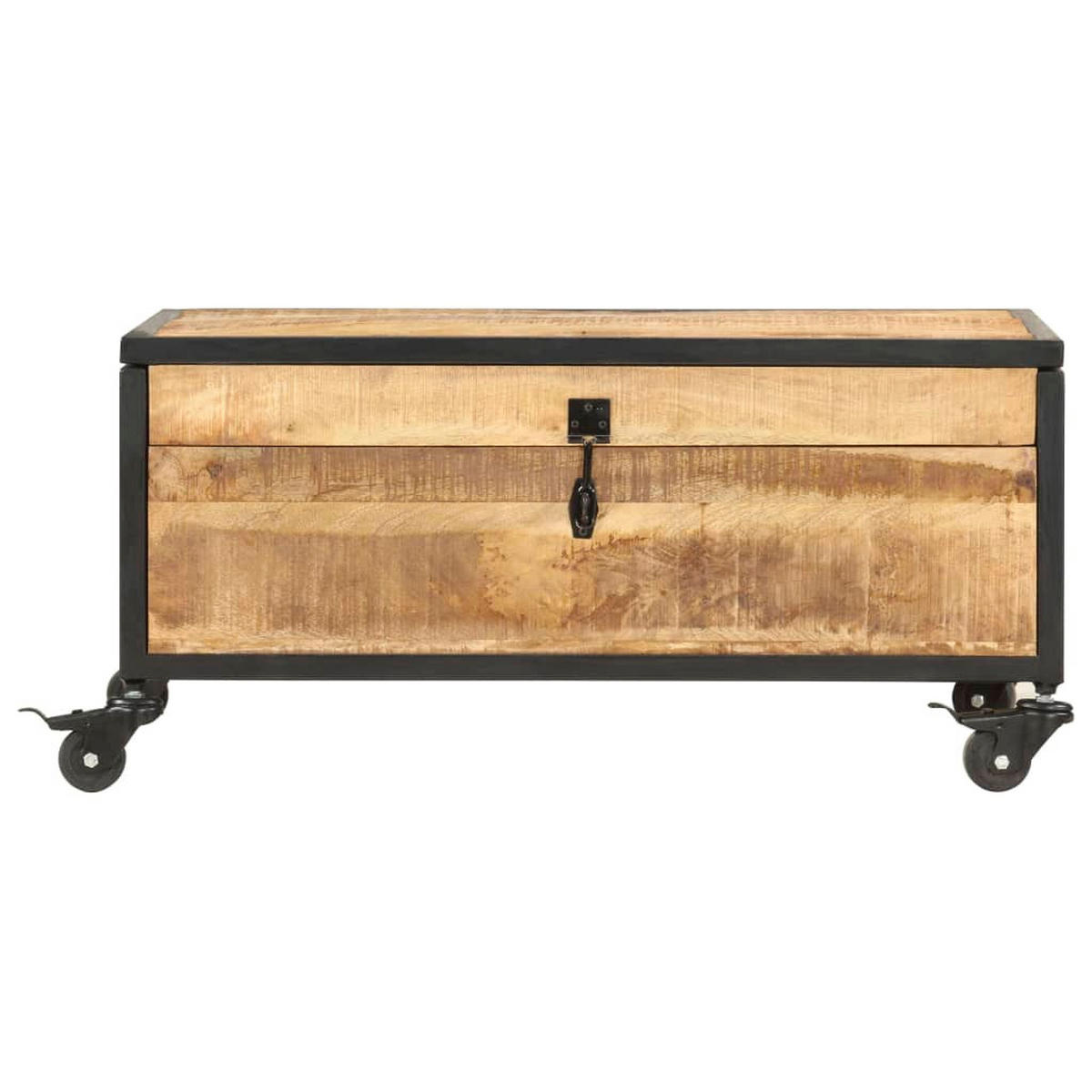 COUCHTISCH 70x50x33 cm Massivholz Mango - Braun, Holz (70/70/33cm) - furnicato