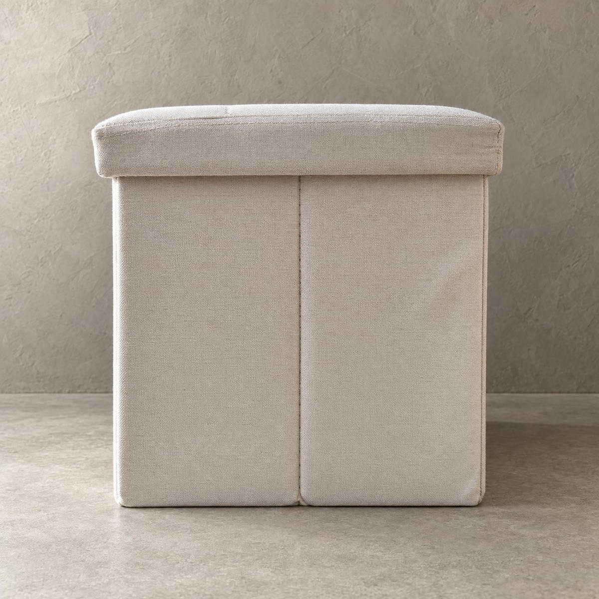 HOCKER mit Stauraum 110/38/38 cm - Beige, Textil (38/38/110cm) - SCENA LIVING