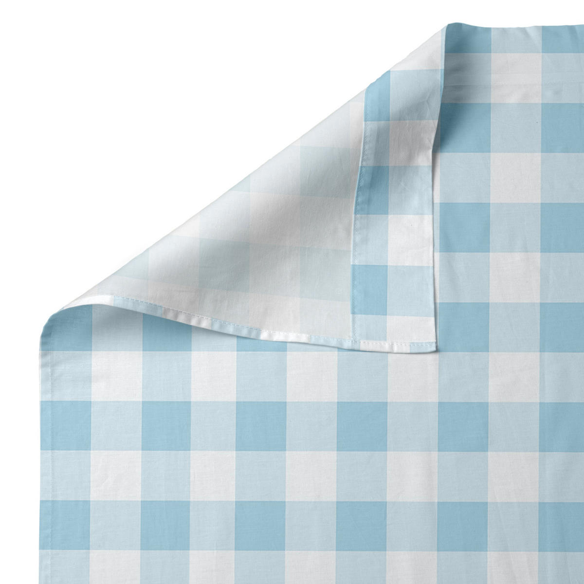 BETTWÄSCHE 2er-Set teiliges vichy 160x270 cm blau - Blau, Textil (160/270cm) - Happy Friday