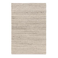 WOLLTEPPICH Finn Ivory Hellgrau 140x200 cm - Creme, Textil (140/200cm) - benuta Pure