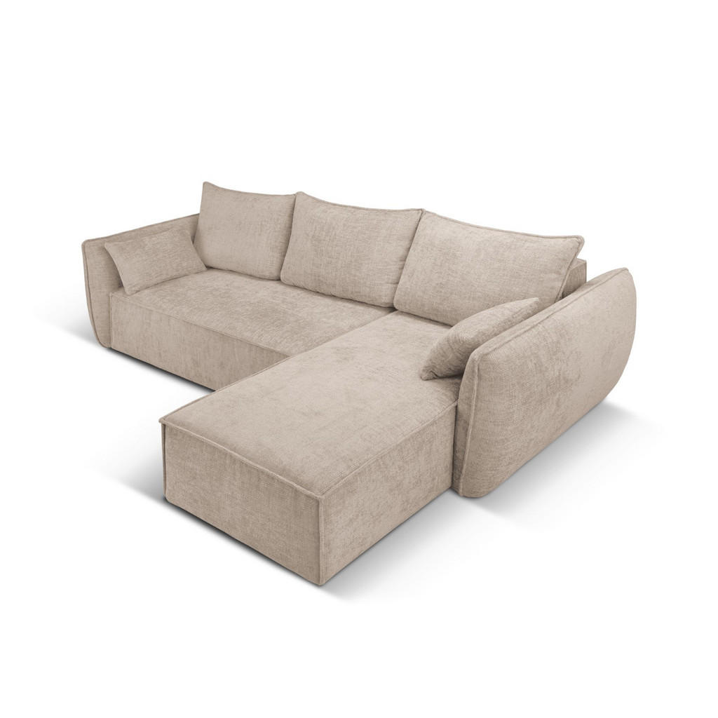 Thumbnail - Micadoni Ausklappbares-Ecksofa, Beige, Textil, 4-Sitzer, L-Form, 252x165 cm, Hergestellt in Europa, Oeko-Tex®, Wohnzimme...