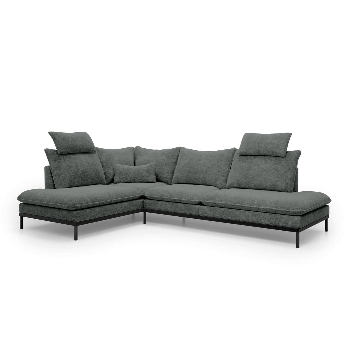 ECKSOFA Leafy Multicolor 293 cm - Multicolor, Textil (293/90/198cm) - Pillovely