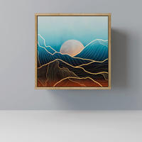 SIDEBOARD LUNAR SECRETS, Eichefarben, 57,5x42x57,5 cm, Ohne Füße - Eichefarben/Multicolor, Holzwerkstoff (57.5/57.5/42cm) - SpaceRebels
