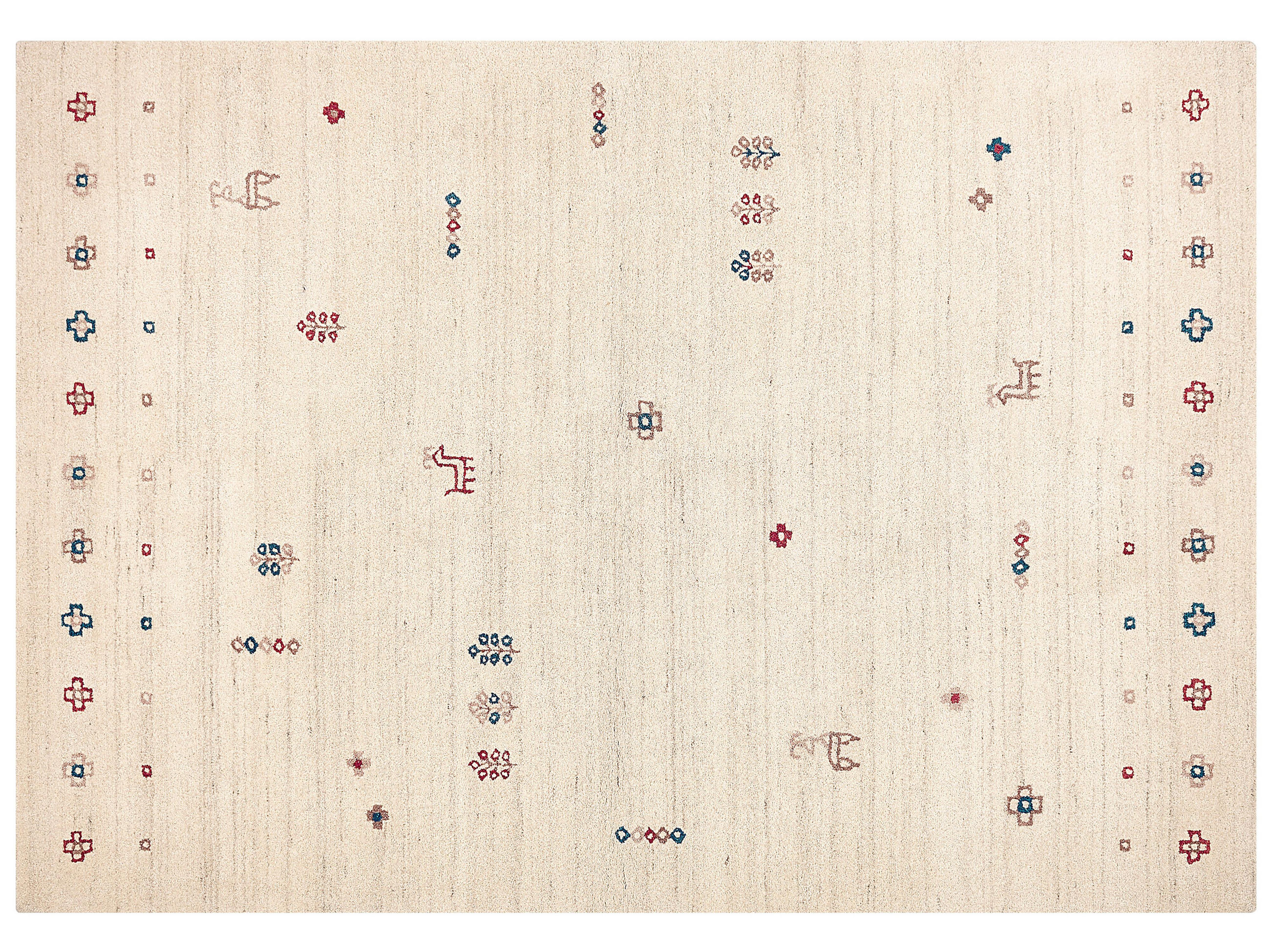 TEPPICH geflochten Suluca 300/200 cm - Beige, Textil (200/300cm) - Beliani