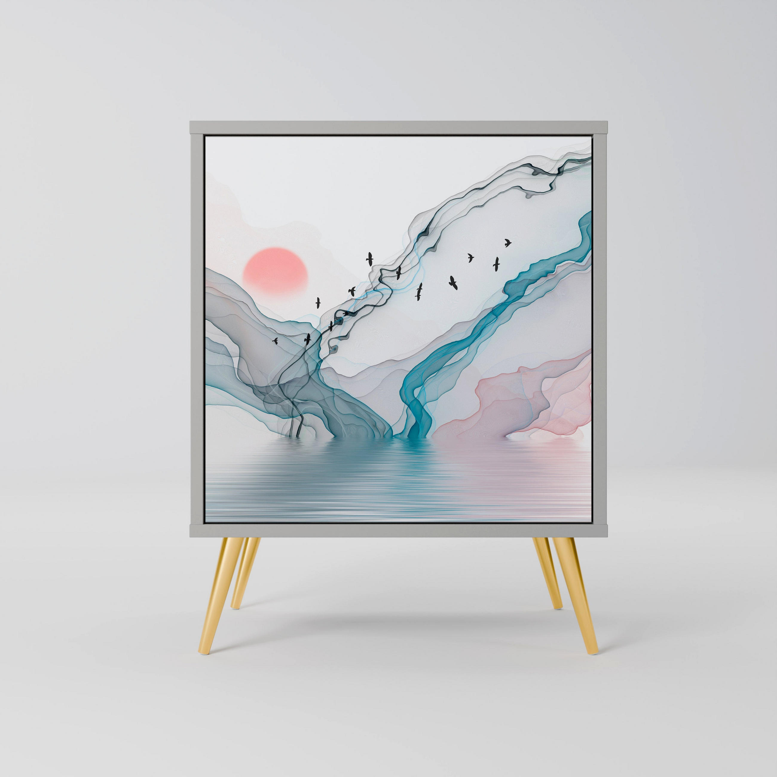 SpaceRebels Sideboard Grau 57.5x75.5x42 cm