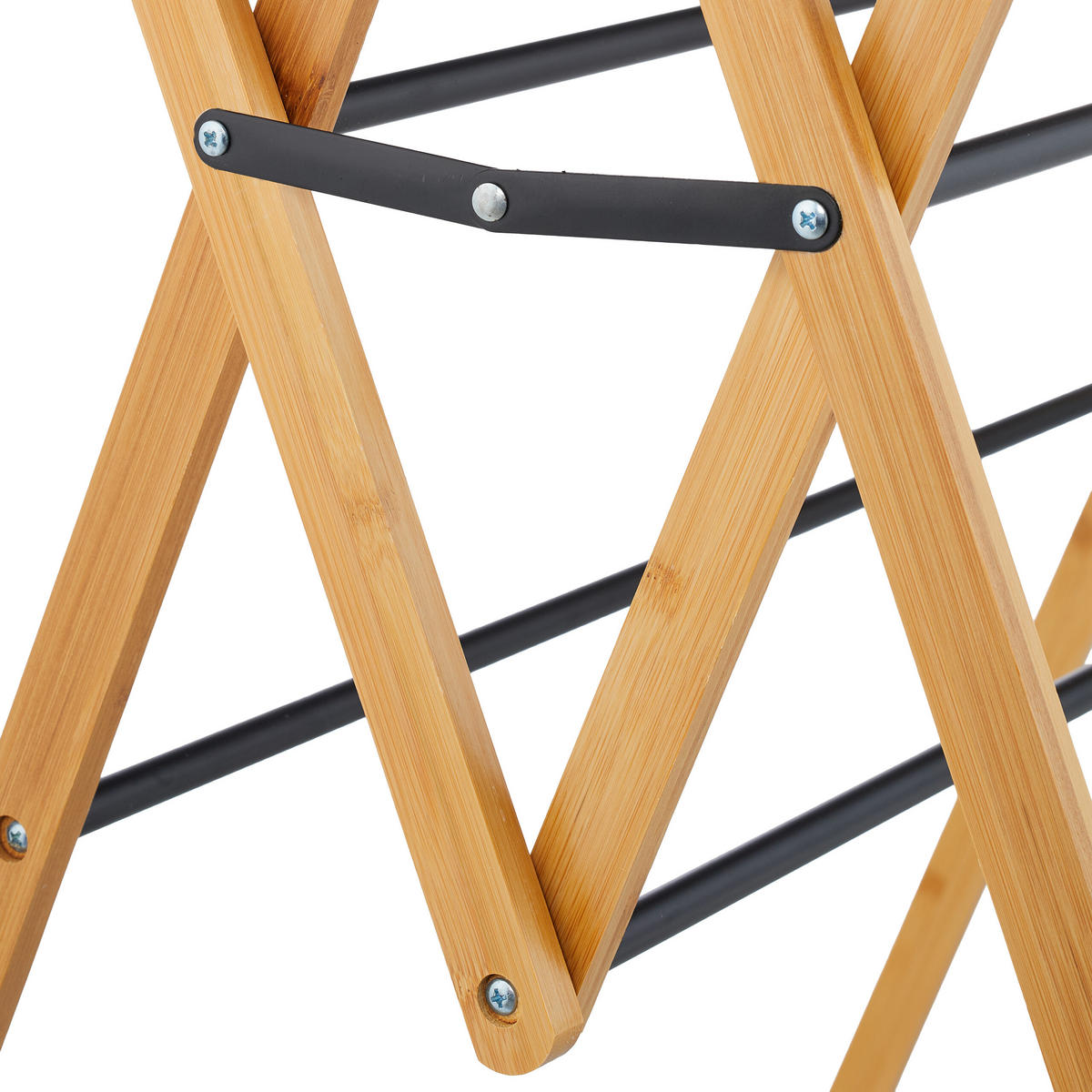 SUŠIAK na prádlo - viacfarebná, kov/drevo (70/93/62cm) - Relaxdays