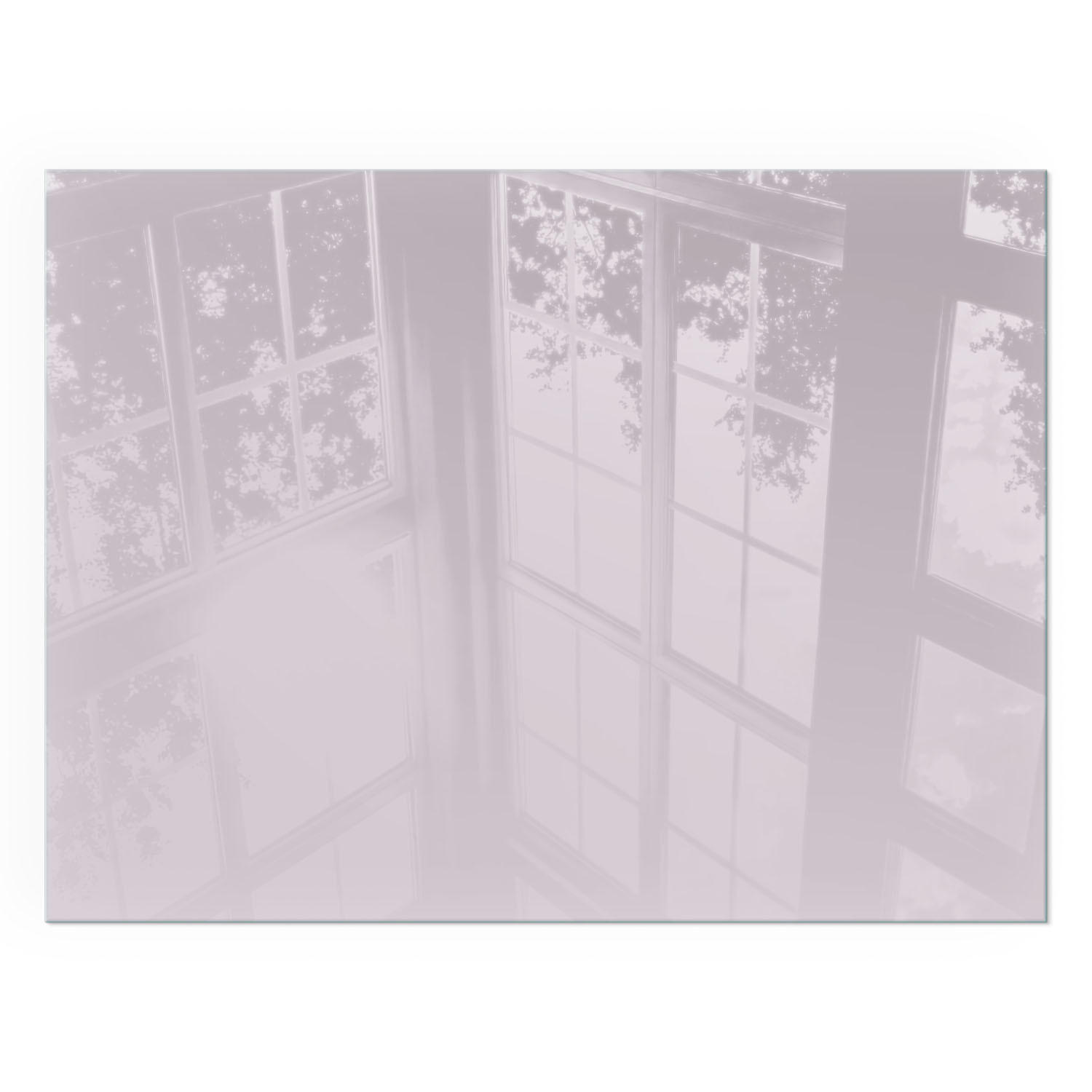 GLASPLATTE für Kamin 80x60 cm - Lila, Glas (80/60/0.4cm) - TULUP