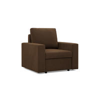 LOUNGESESSEL NEO, Dunkelbraun - Braun, Textil (83/85/92cm) - Mebligo