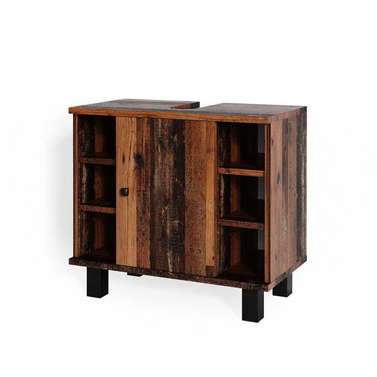 WASCHBECKENUNTERSCHRANK Fynn Antikholz 60 x 54 cm - Eichefarben, Holzwerkstoff (60/54/32cm) - Vicco