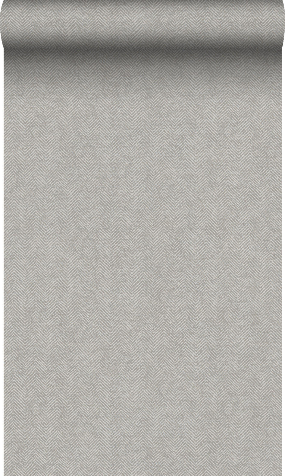 TAPETE Fischgrätmuster 53 cm x 10.05 m - Grau, Papier (53/1000cm) - Origin Wallcoverings