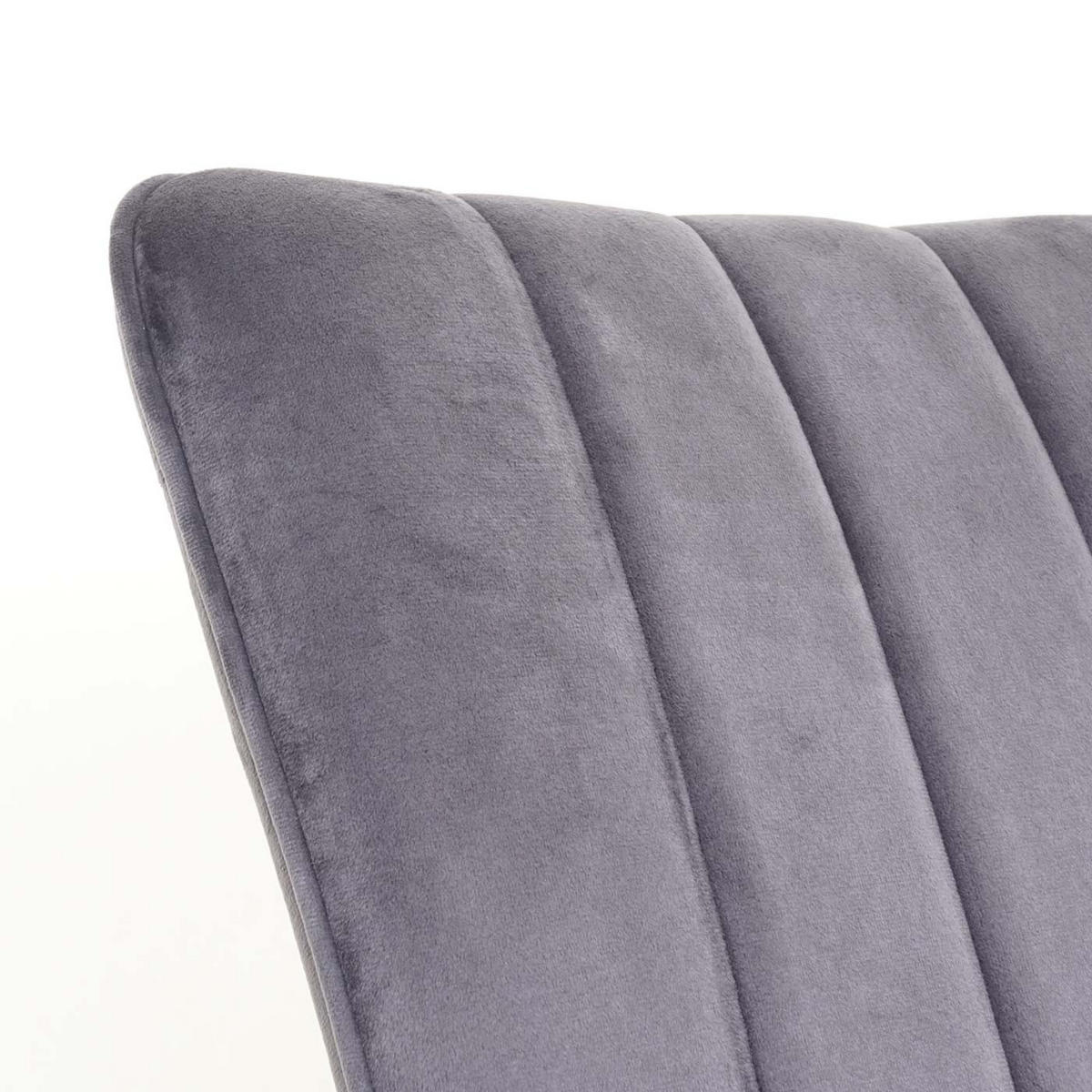 ESSZIMMERSTUHL 2er-Set 88x50x64cm Sitzhöhe 48cm Samt Metall Dunkelgrau - Dunkelgrau, Textil (50/88/64cm) - CHEFGASTRO