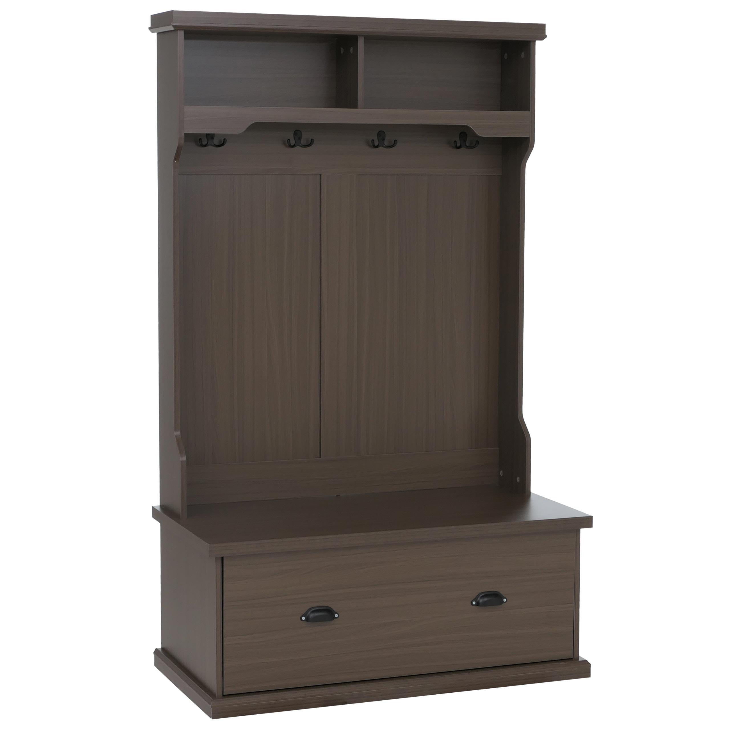 GARDEROBE Braun - Braun, Holz (100/163/47cm) - MCW