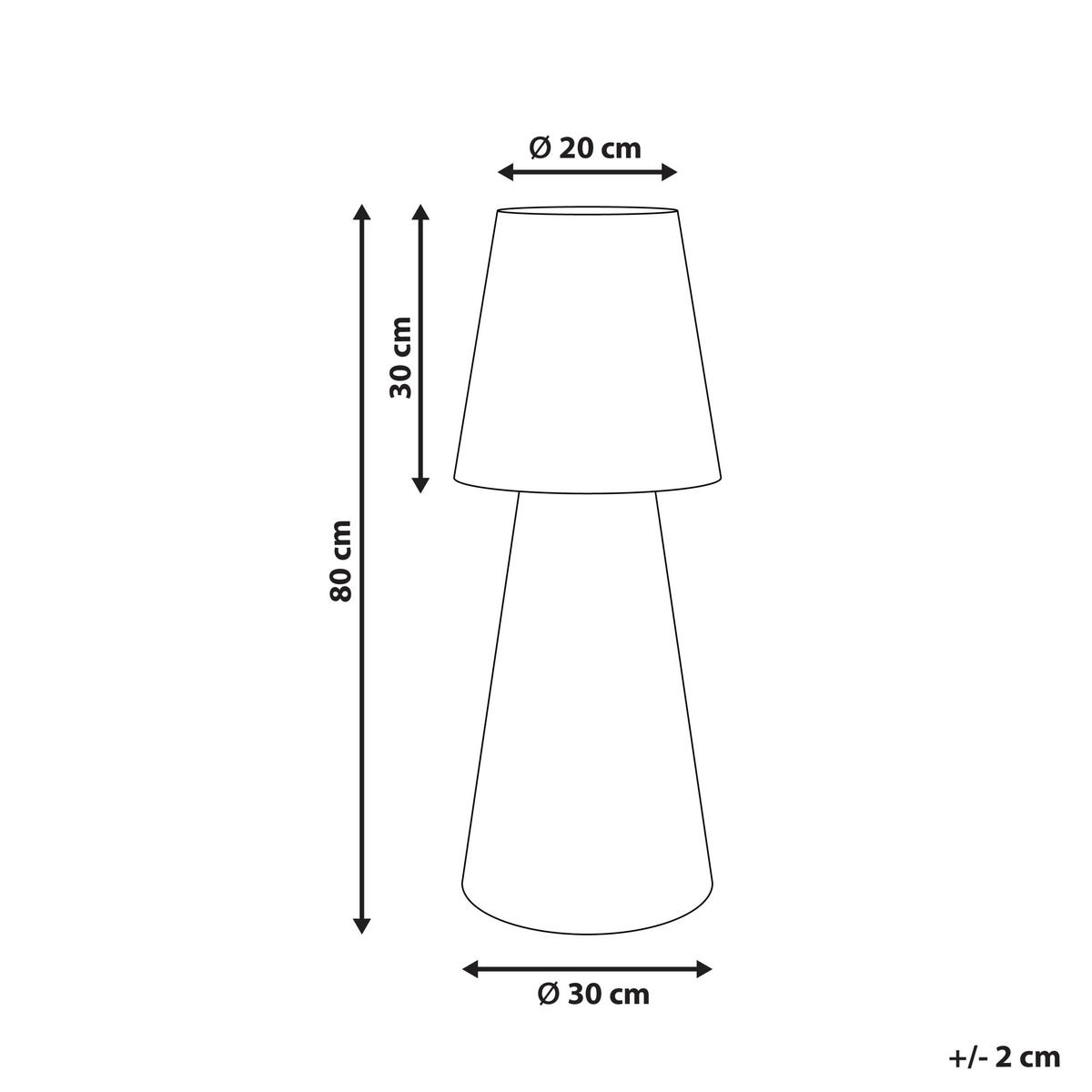 LED-LAMPE Weiß Sabanas - Weiß, Kunststoff (30/30/80cm) - Beliani