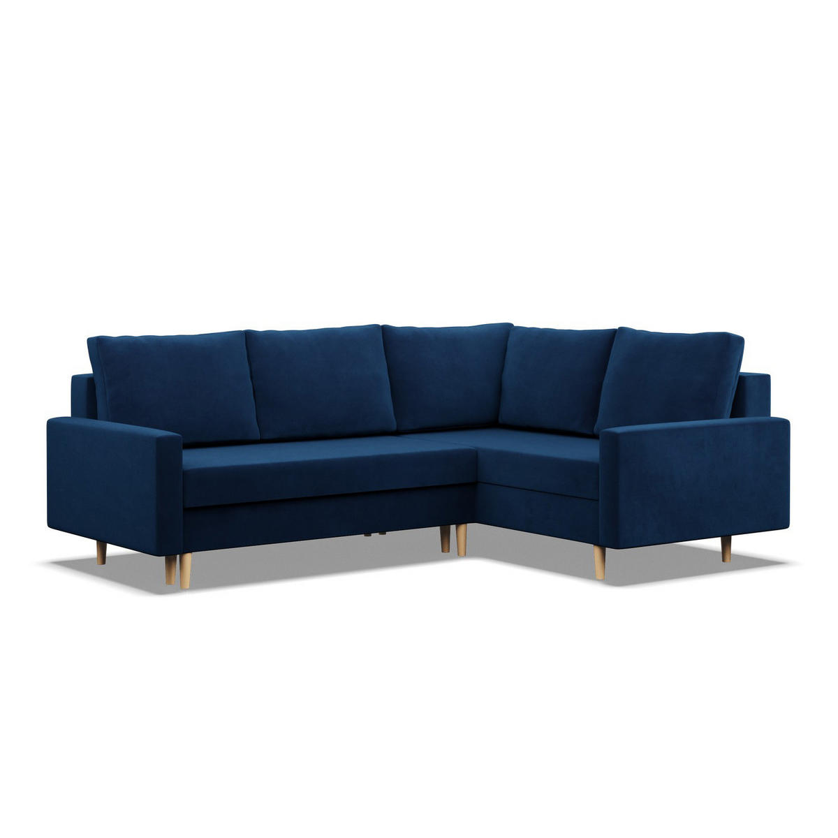 ECKSOFA Blank rechts dunkelblau - Dunkelblau, Textil (223/172cm) - SIMKAM Furniture