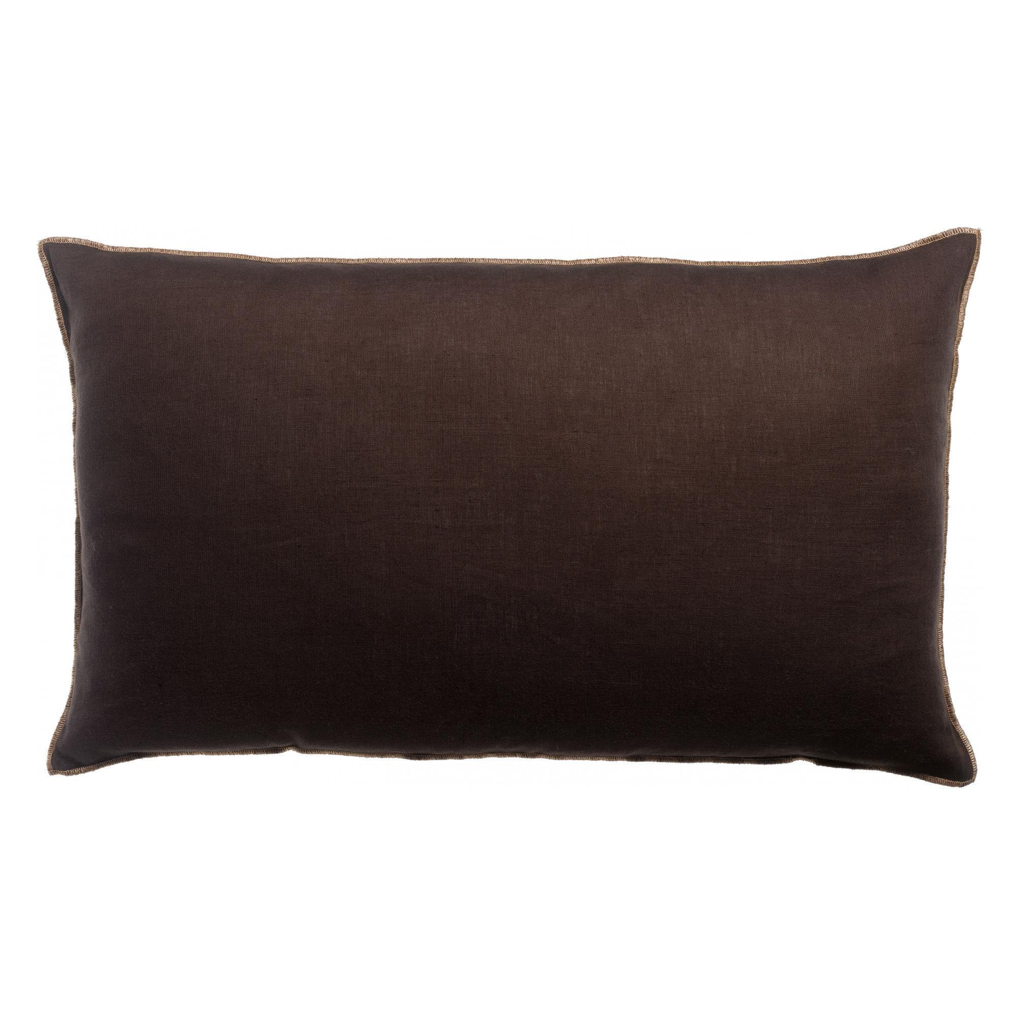Vivaraise Kissen Dunkelbraun 40x65 cm