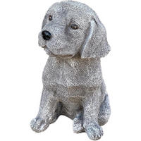 STEINFIGUR Beagle Welpe frostfest Steinguss - Grau, Stein (11/20/18cm) - stoneandstyle