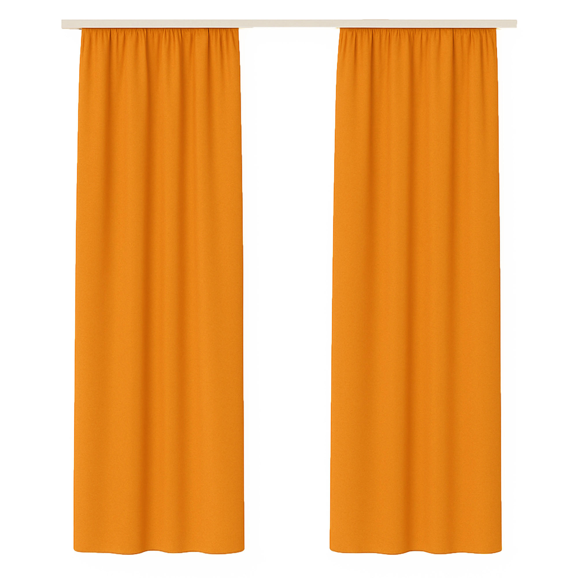 GARDINE Universalband "blickdicht" 2er Pack Hellorange 140x145 cm - Orange, Textil (140/145cm) - Bestlivings